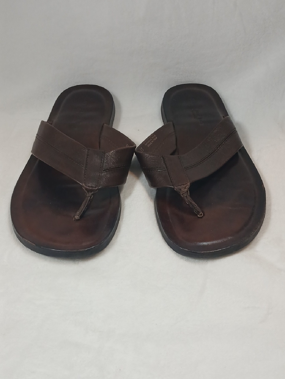 To Boot Men's Brown Leather Thong Sandals Sz 11 By Adam Derrick